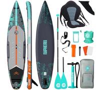 Niphean Tabla De Paddle Surf Hinchable De 380 Cm, Capacidad De 280 Kg, Tabla Padel Surf Touring con Accesorios Completos Y Kick Pad, Estable para Adultos Y Jóvenes, Ideal para Surf Principiantes