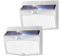 nipify Focos Solares para Exterior,3 Modos / 2 Paquete Luz Solar Exterior con Sensor de Movimiento, Impermeable Luces Solares para Jardín, Garaje, Calle, Patio, Caminos