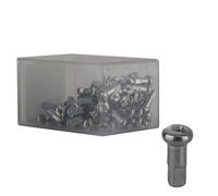 Niple De Radio De Latón DT Swiss 1.8 X 12mm Plata Caja De 100