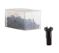 Niples De Radio De Aleación DT Swiss 2.0 x 12mm Negros Caja De 100