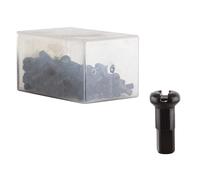 Niples De Radio De Aleación DT Swiss 2.0 x 12mm Negros Caja De 100