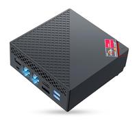 NiPoGi AM06 Pro Mini PC 32GB DDR5 RAM, АMD Ryzen 7 6800H (8C/16T, hasta 4,7 GHz), 512GB M.2 NVMe SSD Mini Ordenador WiFi 6/BT 5,4K@60Hz Triplo Display HDMI +DP+Type-C,Dual LAN,Micro PC para Oficina