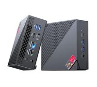 NiPoGi AM06 PRO Mini PC АMD Ryzen 5 5500U (6C/12T, hasta 4,0 GHz), 16 GB (2 x 8 GB) DDR4 512 GB M.2 SSD Mini Computadora, Dual LAN, HDMI+DP+Type-C 4K UHD Triple Display/Dual Wi-Fi/BT 4.2 para