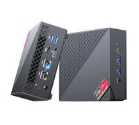 NiPoGi AM06Pro Mini PC Ryzen 7 5700U (hasta 4.3GHz, 8C/16T),16GB DDR4 512GB M.2 SSD Mini Ordenador WIN-11 Pro,WiFi 6/BT 5,Dual LAN,HDMI+DP+Type-C 4K@60Hz Triplo Display,Micro PC para Oficina/Hogar
