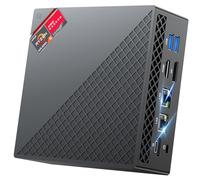 NiPoGi AM06PRO Mini PC Ryzen 7 5825U (Defeat 5700U, 8C/16T, hasta 4,5 GHz), 16GB DDR4 512GB M.2 SSD АMD Mini Ordenador WiFi 6/BT5, Dual LAN, 4K UHD Triple Display DP+HDMI+Type-C, Micro PC Win-11 Pro