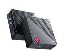 NiPoGi AM06Pro Mini PC WIN-11 Pro, АMD Ryzen 7 5700U(hasta 4,3 GHz),16GB DDR4 512GB M.2 SSD Mini Ordenador WiFi 6/BT 5,Dual LAN,HDMI +DP+Type-C 4K@60Hz Triplo Display,Micro PC para Oficina