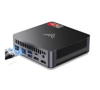 NiPoGi AM21 Mini PC, АMD Ryzen 9 6900HX (8C/16T, hasta 4,9 GHz), 16GB DDR5 512GB M.2 SSD Mini ordenador de sobremesa WiFi 6, АMD Radeon 680M, pantalla cuádruple 4K, 2X HDMI, USB4.0, Dual LAN