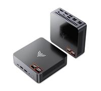 NiPoGi AM21 Mini PC Ryzen 7 8745HS(8C/16T, hasta 4,9 GHz),32GB DDR5 5600MHz+ 1To NVMe SSD(hasta 4 TB),Display Quadruplo 4K (HDMI 2.1/DP 1.4/USB4), Wi-Fi 6, BT 5.2, Doppia LAN, Computer Desktop