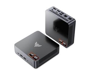 NiPoGi AM21 Mini PC Ryzen 7 8745HS(8C/16T, hasta 4,9 GHz),32GB DDR5 5600MHz+ 1To NVMe SSD(hasta 4 TB),Display Quadruplo 4K (HDMI 2.1/DP 1.4/USB4), Wi-Fi 6, BT 5.2, Doppia LAN, Computer Desktop
