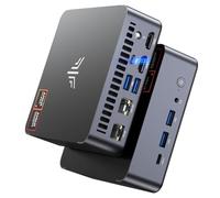 NiPoGi AM21 Mini PC Ryzen7 8745HS(8C/16T, hasta 4,9 GHz),32GB DDR5 5600MHz(2*16 GB)+ 1To NVMe SSD(hasta 4 TB),Display Quadruplo 4K (HDMI 2.1/DP 1.4/USB4),Wi-Fi 6,BT 5.2, Doppia LAN, Computer Desktop