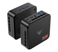 NiPoGi E3B Mini PC, AMD Ryzen 7 7730U 16GB DDR4 512GB SSD Mini Ordenador, Soporte Triple Monitor 4K@60Hz (HDMI 2.0/Type-C/DP 1.4), WiFi 6, BT 5.2 para Gaming Ligero, Oficina Profesional y Empresa