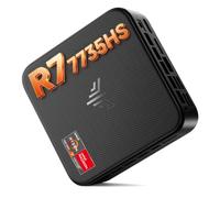 NiPoGi E3B Mini PC,АMD Ryzen 7 7735HS,24GB LPDDR5 5500MT/s,512GB NVMe SSD | (Supera 7430U/5300U,hasta 4,75 GHz),Mini Ordenador,4K Triple Pantalla DP+HDMI+Type-C,WiFi 6/BT5.2/LAN para Negocio/Oficina