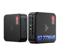 NiPoGi E3B Mini PC АMD Ryzen 7 7735HS W-11 Pro(8C/16T, hasta 4,75 GHz),24GB LPDDR5 5500MT/s 512GB M.2 NVMe SSD Mini Ordenador,4K Triple Pantalla DP+HDMI+Type-C,WiFi 6/BT5.2/LAN para Negocio/Oficina