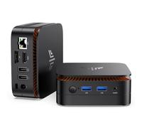 NiPoGi Mini PC AK1 Plus Ntel 12TH Alder Lake-N100(hasta 3,4 GHz, 6 W), 16 GB DDR4/1TB M.2 SSD, miniordenador, 2 puertos HDMI, 4 K a 60 Hz, BT4.2/WiFi5, RJ45