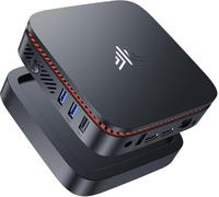 NiPoGi Mini PC Ιntel Alder Lake N100 (hasta 3,4 GHz) 12 GB LPDDR5 4800 MHz/256 GB M.2 SSD,Ordenador de sobremesa, Torre PC 4K@60HZ HD Dual Display,WiFi 2.4G/5G, RJ45,BT4.2,VESA Compatible