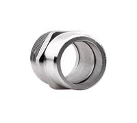 Nippel hexagonal, conector con rosca macho 304 Stainless Steel Hex Nipple Weld Union Male BSP Thread Connector Multiple Sizes(1/2)