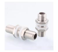 Nippel hexagonal, conector con rosca macho 304 Stainless Steel Hex Nipple Weld Union Male BSP Thread Connector Multiple Sizes(120mm)