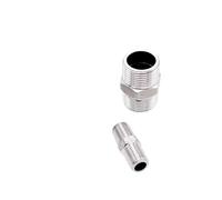 Nippel hexagonal, conector con rosca macho Stainless Steel Hex Nipple Male Thread Connector BSP NPT Water Oil Air Multiple Sizes(11/4")