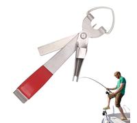 Nippers de con Mosca, Herramienta de Nudo de - Nudos rápidos de Acero Inoxidable | 4 en 1 Equipo de limado, Pinzas de Pescado multifuncionales y Distancia de Gancho para la Caza