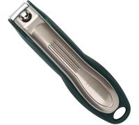 nippes Solingen Cortaúñas prémium con atrapasueños, color verde, 60 mm, acero endurecido, corte curvado, superficie de agarre suave y ergonómica