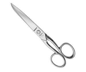 nippes Solingen Tijeras profesionales para el hogar [para zurdos] de acero niquelado | 15 cm | Tijeras multiusos para cortar papel, cartón y embalajes | Calidad de Solingen