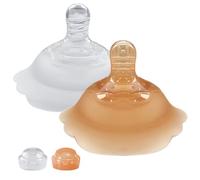 Nipple Shield for Breastfeeding, Reusable Silicone Nursing Covers, Soft Protective Nipples, BPA Free Safe Material, Clear 2 Pack, Soothing Relief at Home, Nursery,
