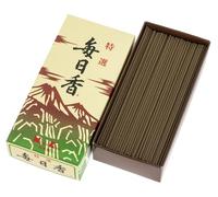 Nippon Kodo, Incienso Japonés Mainichiko Montañas, Incienso de Agar (Aloe), Caja Grande de Incienso 130g.