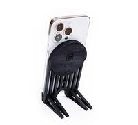 NIPRO Soporte Teléfono Móvil Mesa Vertical, Base Móvil de Escritorio, Apoyo Teléfono de Madera Negra