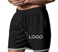 NiQiShangMao Pantalones Cortos Deportivos Personalizados para Hombre con Texto De Logotipo Personalizado, Elegantes Pantalones Casuales De Playa Deportivos Color2,XXL