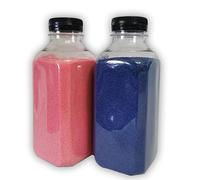 NIRALIS Arena de colores para Bodas, Ritual de Boda, ROSA y AZUL 800 gr cada bote,Ceremonia de la Arena Boda, Decoracion y Manualidades