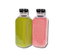 NIRALIS Arenas de colores para Ritual de Boda, 800 gr cada bote, Arenas para Ceremonia de la Arena Bodas, Decoracion y Manualidades (Rosa/Verde)