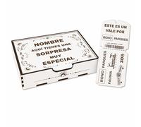 NIRALIS Caja Sorpresa Bono Parques (Blanco, Sin Personalizar)