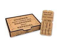NIRALIS Caja Sorpresa Bono Parques (Roble, Sin Personalizar)