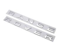 NIRBO Emblema de la Cubierta del capó del capó del Coche de la Letra 3D, Letras Autoadhesivas del Coche Cabeza Delantera cromada, para Land Rover Range Rover Velar Sport Discovery 2 3 4 Defender