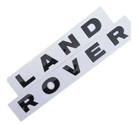 NIRBO Emblema de la Cubierta del capó del capó del Coche de la Letra 3D, Letras Autoadhesivas del Coche Cabeza Delantera cromada, para Land Rover Range Rover Velar Sport Discovery 2 3 4 Defender