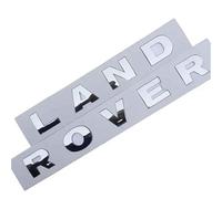 NIRBO Emblema de la Cubierta del capó del capó del Coche de la Letra 3D, Letras Autoadhesivas del Coche Cabeza Delantera cromada, para Land Rover Range Rover Velar Sport Discovery 2 3 4 Defender