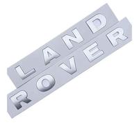 NIRBO Emblema de la Cubierta del capó del capó del Coche de la Letra 3D, Letras Autoadhesivas del Coche Cabeza Delantera cromada, para Land Rover Range Rover Velar Sport Discovery 2 3 4 Defender