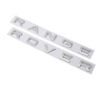 NIRBO Emblema de la Cubierta del capó del capó del Coche de la Letra 3D, Letras Autoadhesivas del Coche Cabeza Delantera cromada, para Land Rover Range Rover Velar Sport Discovery 2 3 4 Defender