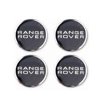 NIRBO Juego tapacubos cromados de 62 mm para Centro Rueda Coche, 4 Piezas para Land Rover SV Freelander Discovery Defender Range Rover Evoque Sport, Pegatina para neumáticos, embellecedor de Insignia
