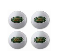 NIRBO Juego tapacubos cromados de 62 mm para Centro Rueda Coche, 4 Piezas para Land Rover SV Freelander Discovery Defender Range Rover Evoque Sport, Pegatina para neumáticos, embellecedor de Insignia
