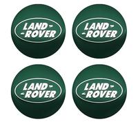 NIRBO Juego tapacubos cromados de 62 mm para Centro Rueda Coche, 4 Piezas para Land Rover SV Freelander Discovery Defender Range Rover Evoque Sport, Pegatina para neumáticos, embellecedor de Insignia