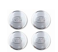 NIRBO Juego tapacubos cromados de 62 mm para Centro Rueda Coche, 4 Piezas para Land Rover SV Freelander Discovery Defender Range Rover Evoque Sport, Pegatina para neumáticos, embellecedor de Insignia
