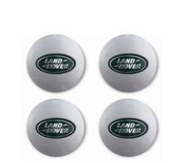 NIRBO Juego tapacubos cromados de 62 mm para Centro Rueda Coche, 4 Piezas para Land Rover SV Freelander Discovery Defender Range Rover Evoque Sport, Pegatina para neumáticos, embellecedor de Insignia