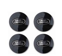 NIRBO Juego tapacubos cromados de 62 mm para Centro Rueda Coche, 4 Piezas para Land Rover SV Freelander Discovery Defender Range Rover Evoque Sport, Pegatina para neumáticos, embellecedor de Insignia