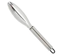 NIRJIK Descamador de pescado de acero inoxidable, descamador para pescado, removedor de escamas de pescado, pelador de limpieza descamador de pescado diente de sierra herramienta descamadora de