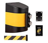 NIRNHYRUR Barrera retráctil Barrera de cinturón retráctil magnética, Cinta de 2/3/5/10 M, for Bloquear el tráfico y Zonas peatonales, con Rebote automático(10M/32FT)