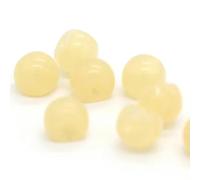 NIRNHYRUR Botones de Perla Botones de Perla, 20 Unidades, 10/12 mm, con vástago Invisible for Coser Vestidos, Tejidos y Decoraciones Hechas a Mano(Yellow,12mm 20pcs)