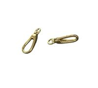NIRNHYRUR Cadena de Clip Giratorio for Reloj de Bolsillo, 10 Unidades, 28 mm, Mini Reloj de Bolsillo pequeño de latón Macizo, Cadena con Clip Giratorio, Hebilla de Gancho a presión de Resorte DIY