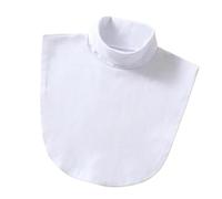 NIRNHYRUR Collar 5 uds. De Punto de Cuello Alto for Mujer, Jersey elástico cálido, Cuello Alto, Dickey(White)