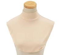 NIRNHYRUR Collar 5 uds. for Mujer, Medio Cuello Modal, Cuello Desmontable, Dickey Simple(Beige)